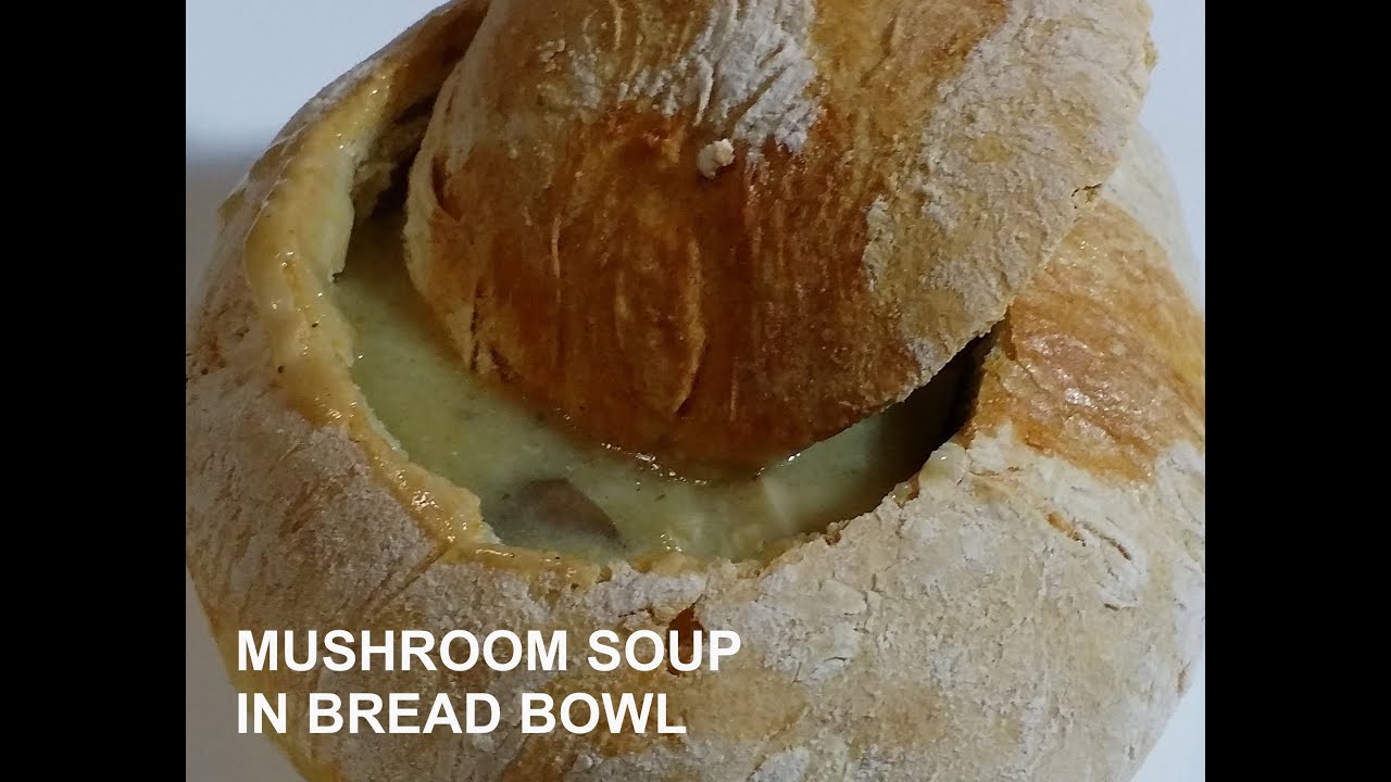 MUSHROOM SOUP IN BREAD BOWL / SUP CENDAWAN
