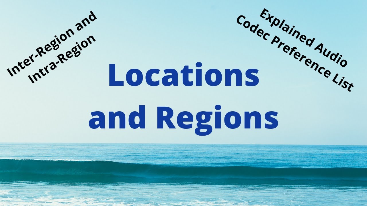 Lecture-16 | Location(Bandwidth) and Regions(codec) | Relationship between  Inter and Intra regions