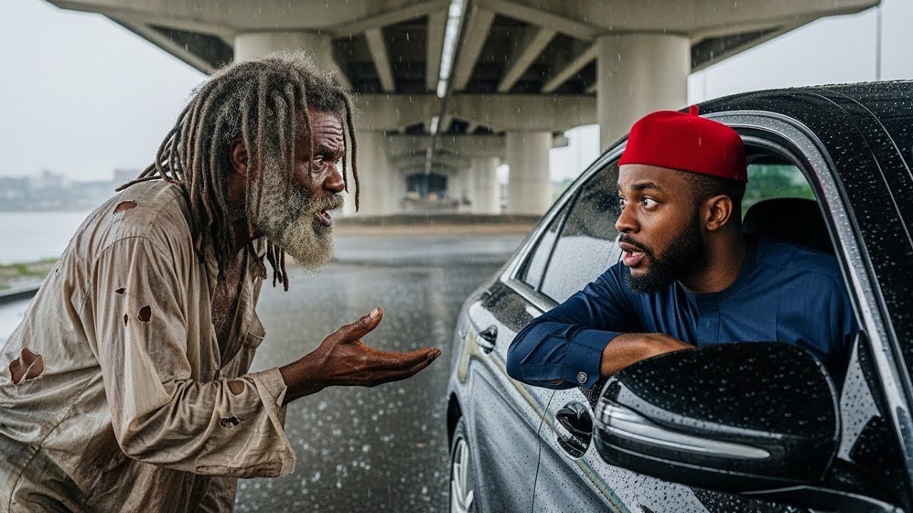 Billionaire  Saw the Poor Janitor Who Saved Him Years Ago Begging in the Rain, What He Did Will.....