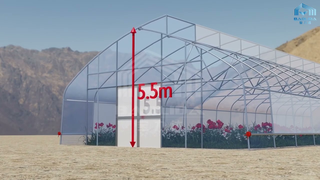 Sawtooth top vent greenhouse