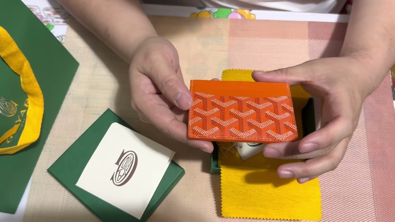 Bryant To reviews- Goyard orange card holder saint sulpice