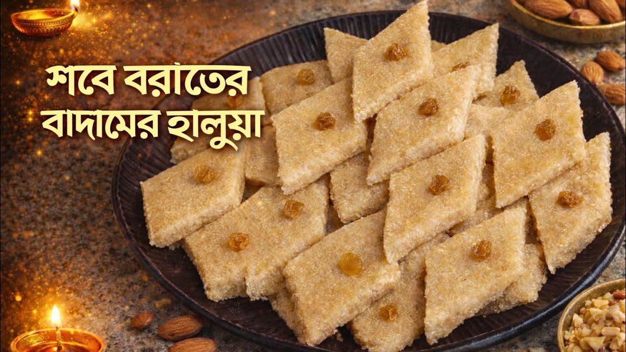 শবে বরাত স্পেশাল বাদামের হালুয়া | সহজ রেসিপি | Bangla Recipe