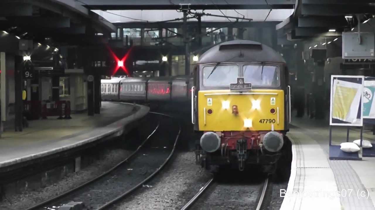 47790 Thrashes out of Leeds with nice Clag and Tones With the VSOE 23/09/2012