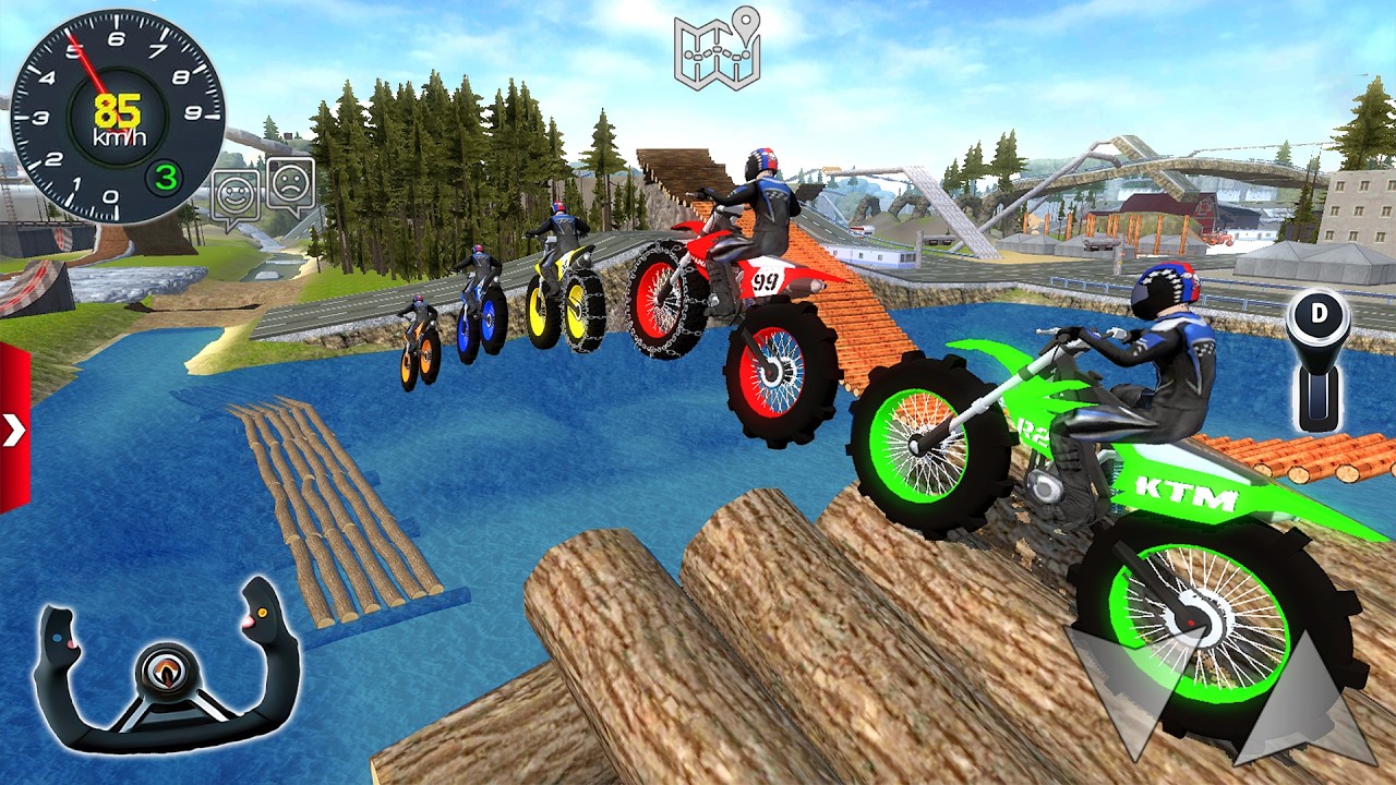 Impossible Motor Bike Racing Tracks Simulator 3D - Uphill Offroad Motocross Racer - Android Gameplay