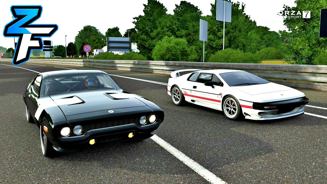 Plymouth GTX Fast & Furious Edition vs Lotus Esprit V8 (Esprit V12) Drag Race | Forza 7