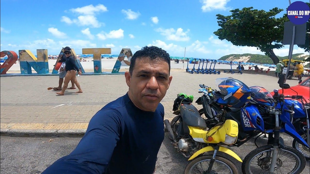 PRAIAS DE NATAL: Passeio de moto de Ponta Negra a Praia da Redinha 