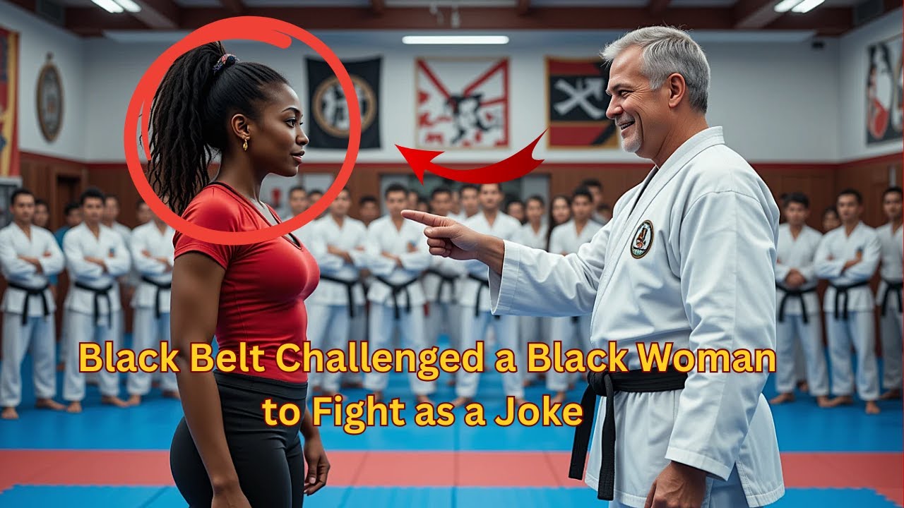 Black Belt Challenged a Black Woman to Fight as a Joke – What She Did Next Silenced the Whole Gym