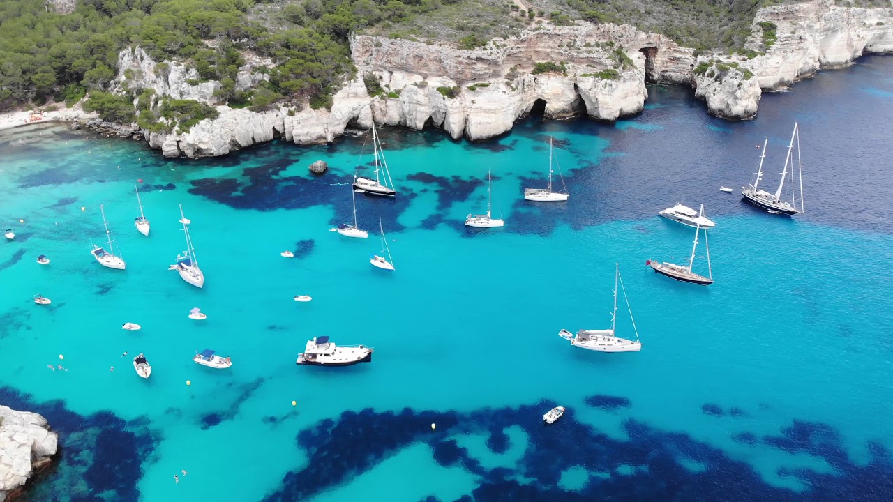 Mejores Calas de Menorca en 4k a vista de Dron