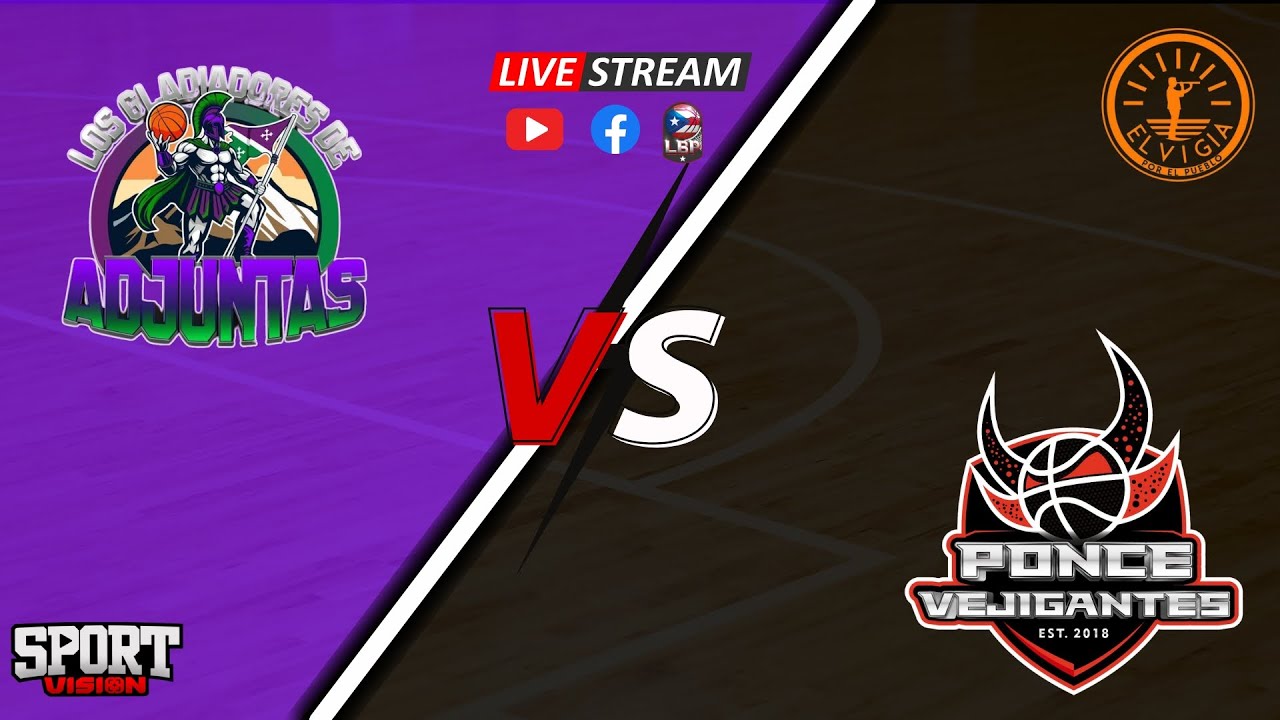 🎥Liga de Baloncesto Puertorrique&ntilde;a🇵🇷: Gladiadores de Adjuntas 🆚 Vejigantes de Ponce👺🏀.