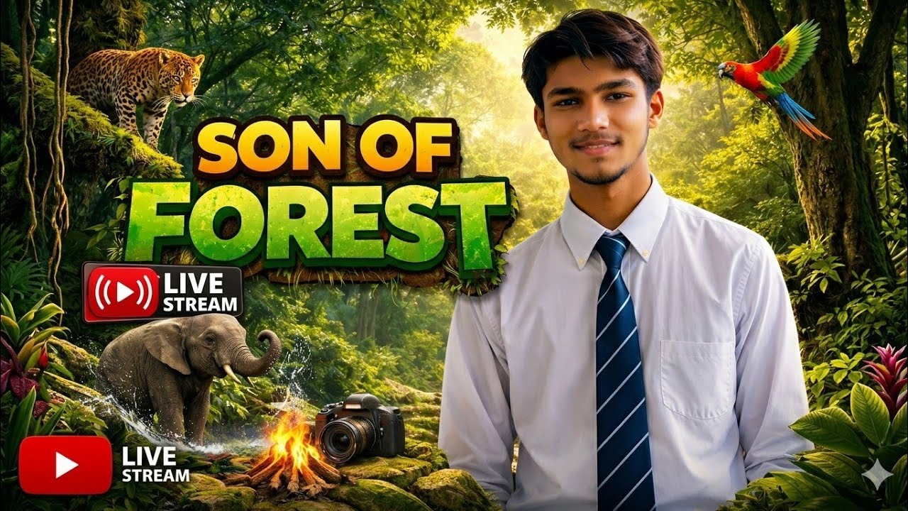 LIVE: 100 Days Survival Challenge in Sons of the Forest | DAY 1