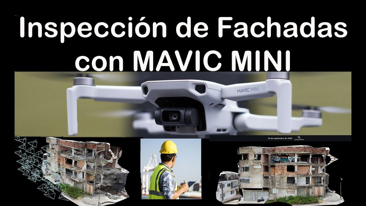 INSPECCIÓN DE FACHADAS CON MAVIC MINI Y OTROS DRONES en ESPAÑOL