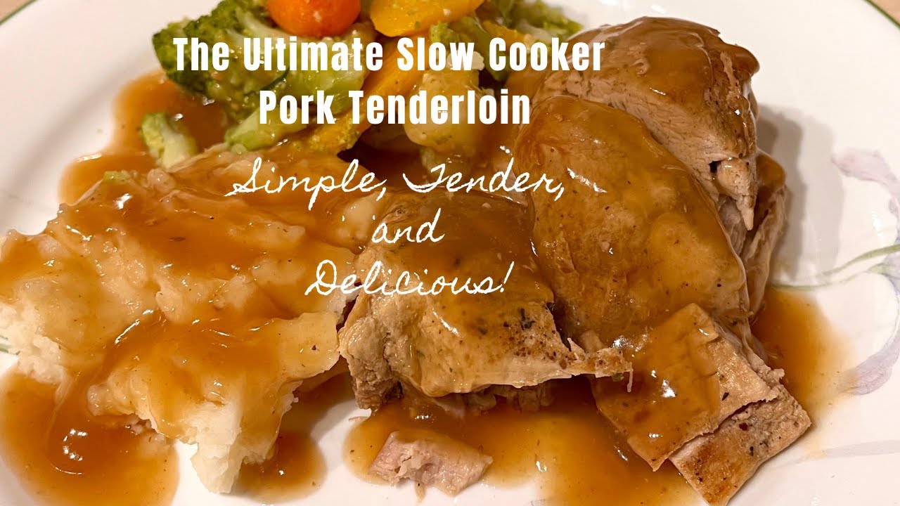 The ultimate slow cooker pork tenderloin - simple, tender, and delicious!