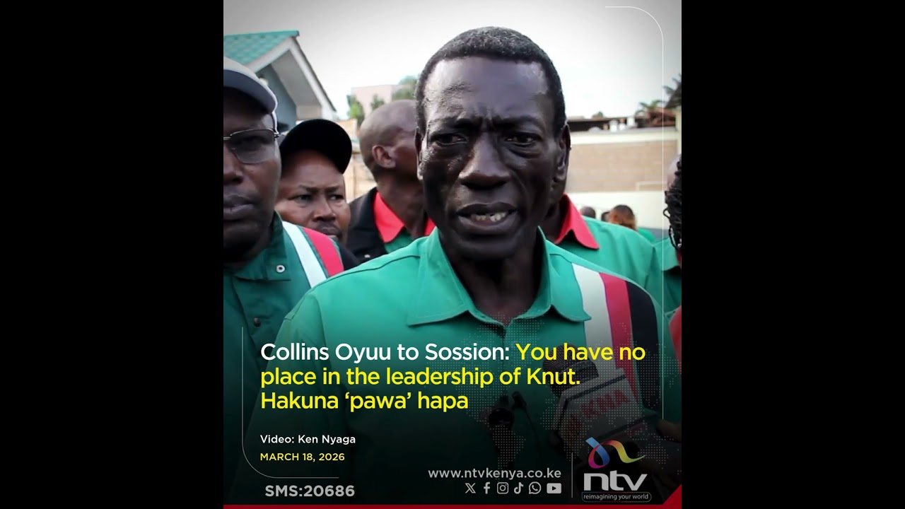 Collins Oyuu to Sossion: You have no place in the leadership of Knut. Hakuna &lsquo;pawa&rsquo; hapa