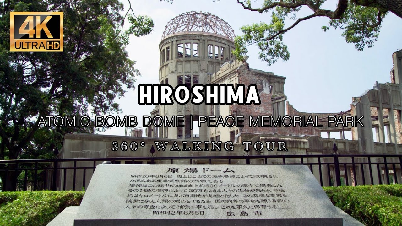 Hiroshima Atomic Bomb Dome | Peace Memorial Park Walking Tour | Survivor Speaks | 4K