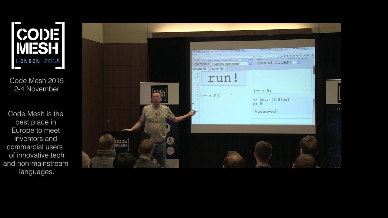 A Vision for Relational Programming in miniKanren - William E. Byrd