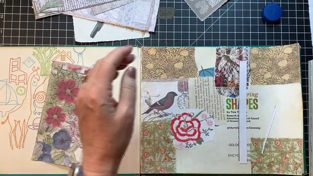 Scrappy Saturday! - Collage Book for Future Ephemera!