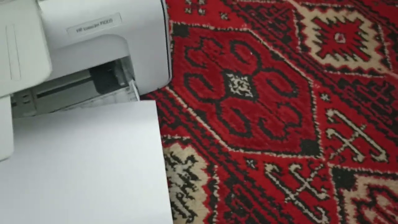 test print on HP LaserJet P1005 / тестовая печать на принтере HP LaserJet P1005