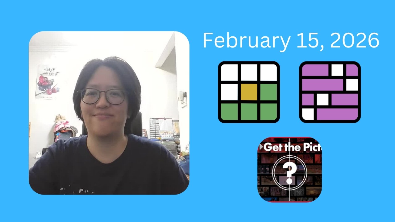 Wordle #1702, Connections #980, and Get the Picture | February 15, 2026