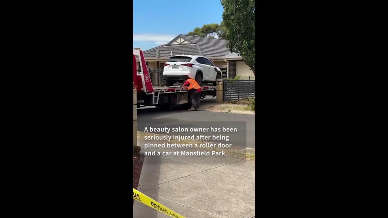 Mansfield Park woman crushed by car in driveway, rushed to hospital