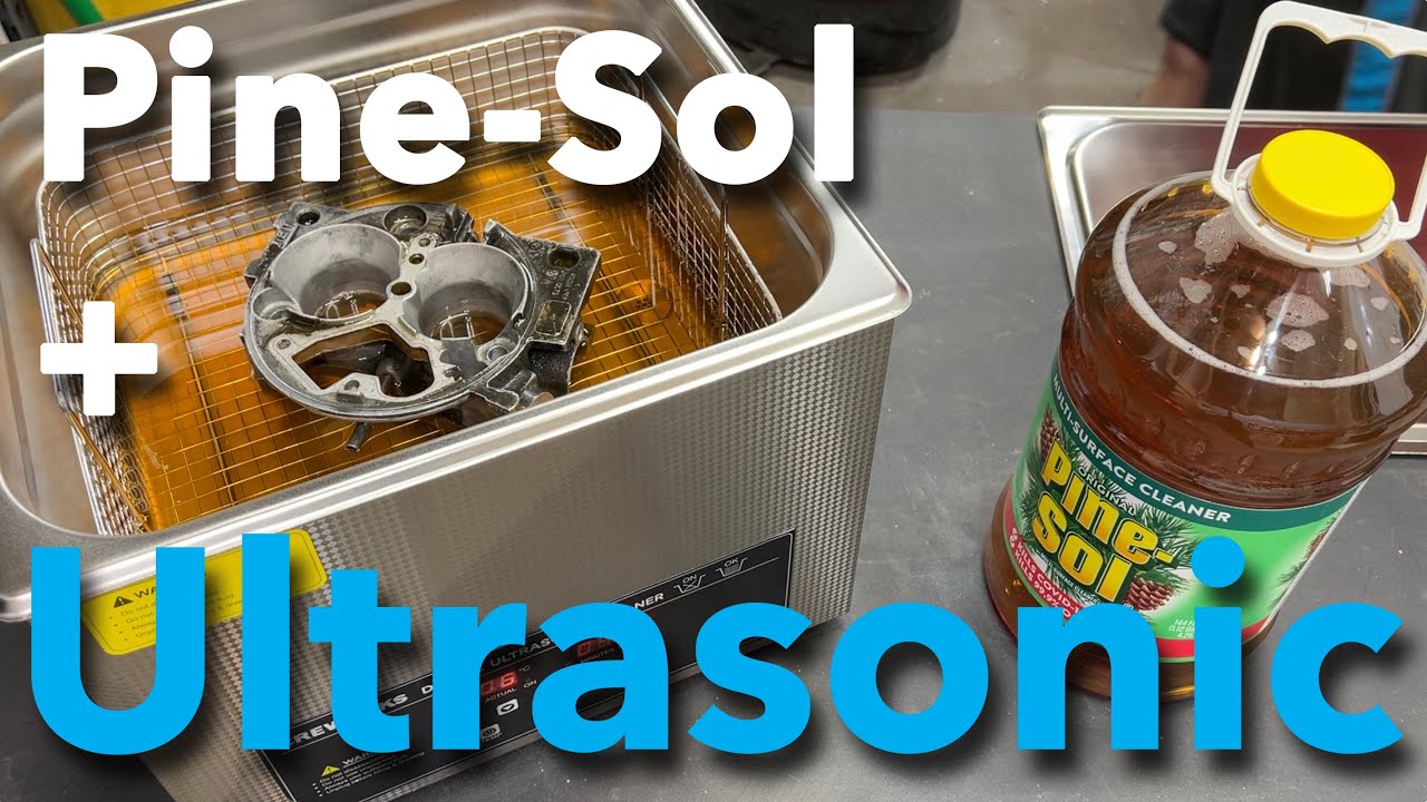 Ультразвуковой очиститель SHOOTOUT с Pine-Sol против замачивания Pine-Sol для очистки деталей кар...