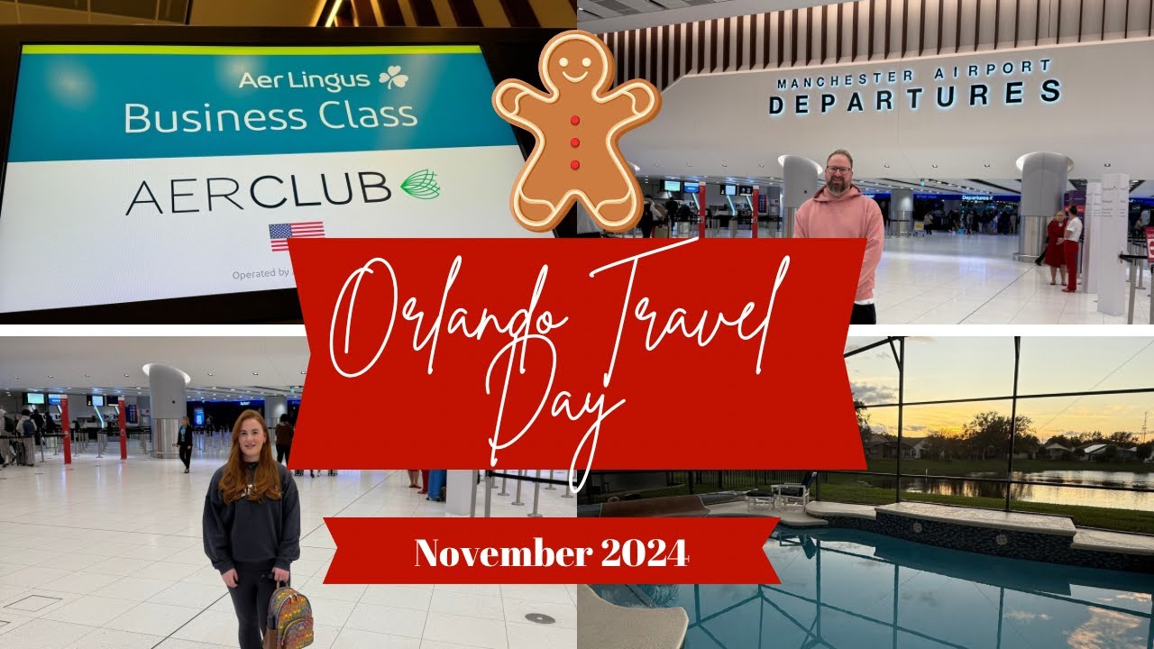 ORLANDO FLORIDA TRAVEL DAY | AER LINGUS BUSINESS CLASS MAN TO MCO| NOVEMBER 2024