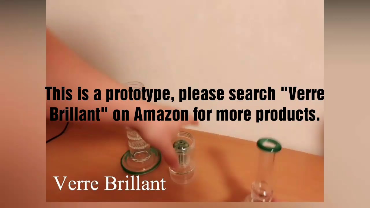 Verre Brillant - Prototype Thread Glass Pipe Glass Bong Smoke Pipe Dab Rig Bubbler