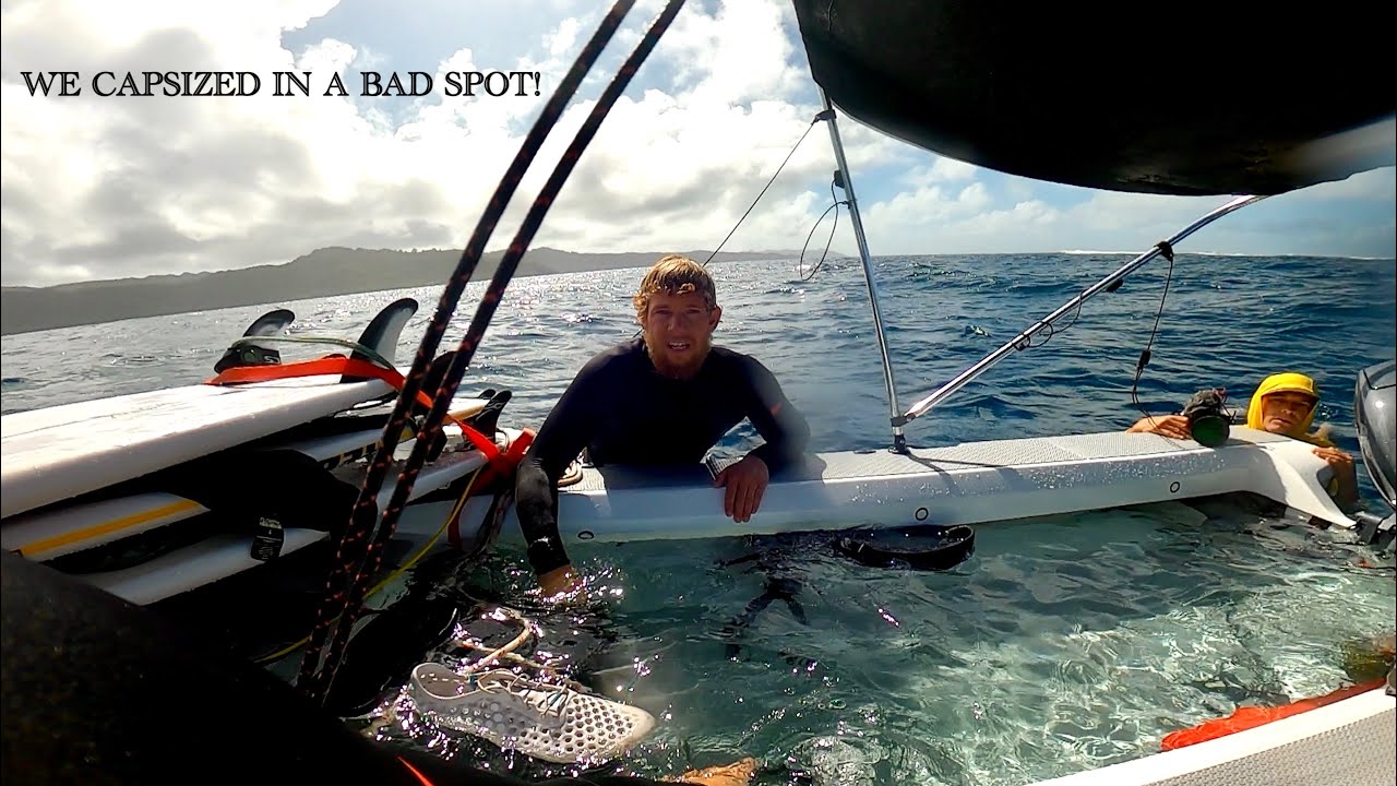 DISASTER STRIKES CREW WHEN WE CAPSIZE FAR FROM VELA NEAR A DANGEROUS REEF!