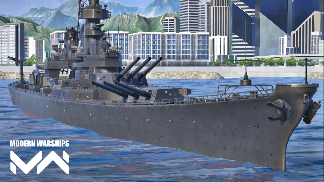 USS MISSOURI in deathmatch gameplay: Modern Warships