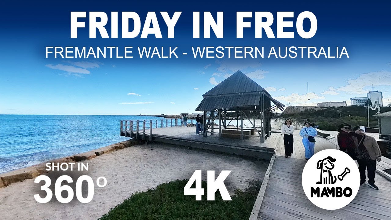 Fremantle Walk 4K | Market and Round House UHD #2024 #asmr #walkingtour #beach #Australia
