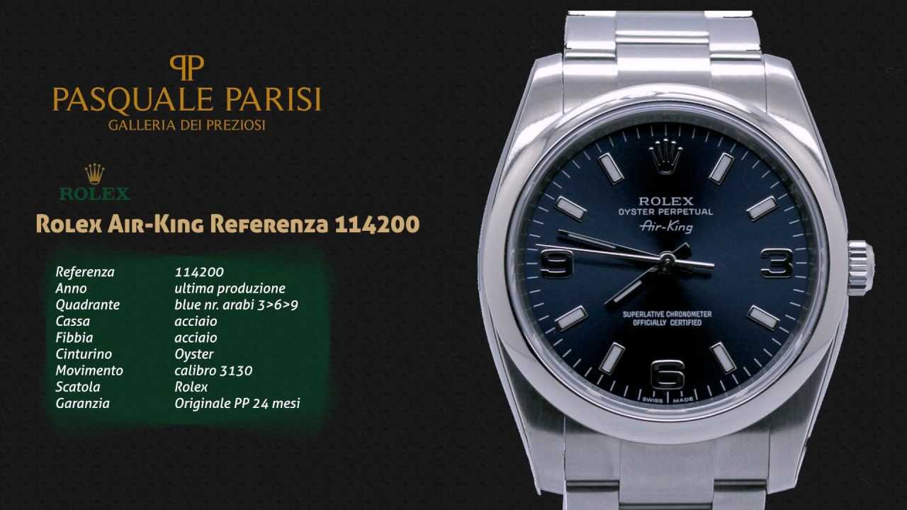 Rolex air king Referenza 114200