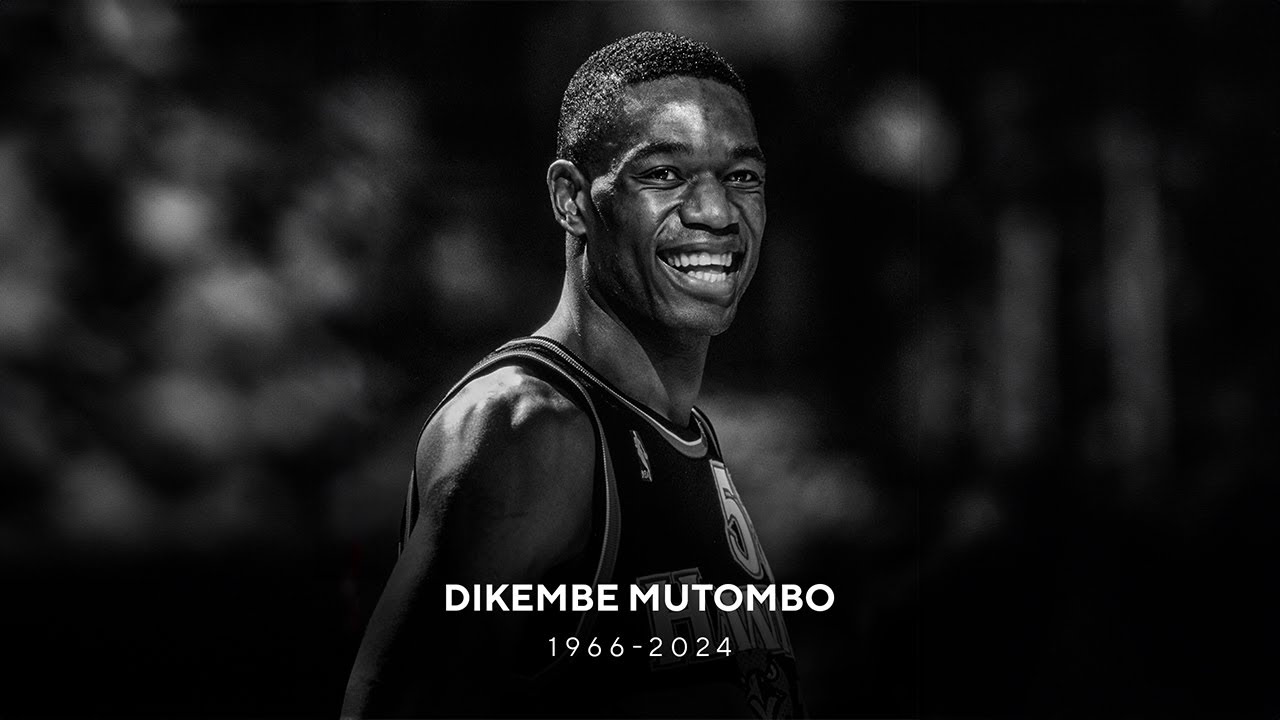 The NBA announces that Dikembe Mutombo has died at the age of 58 from brain cancer
