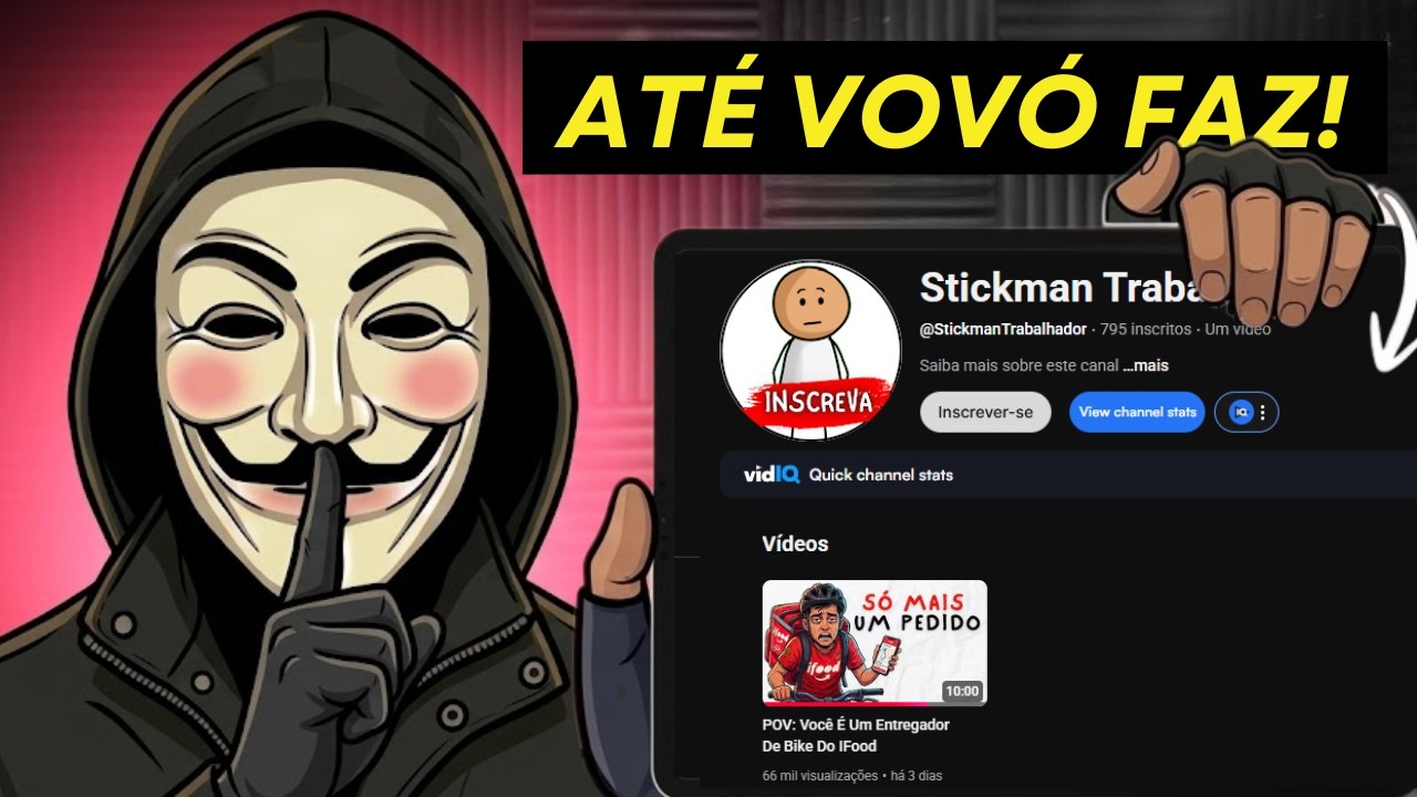 put merd4! Esse Canak Dark Explodiu em 3 dias com video de boneco de palito (NOVO NICHO DO MOMENTO)
