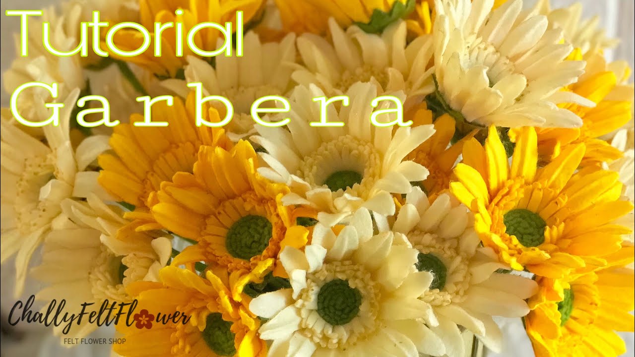 DIY Felt Garbera - How to make Felt Garbera ||Felt Flower-Bunga Flanel