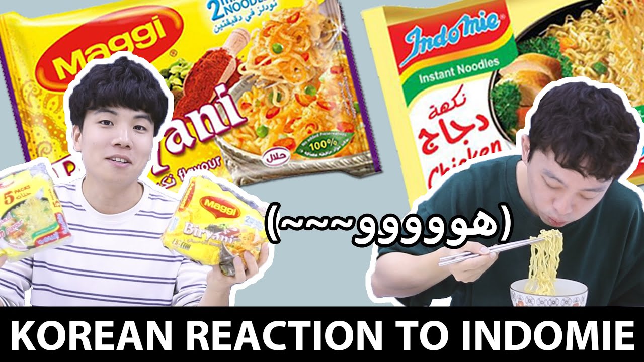 رد فعل كوري على اندومي | Indomie challenge