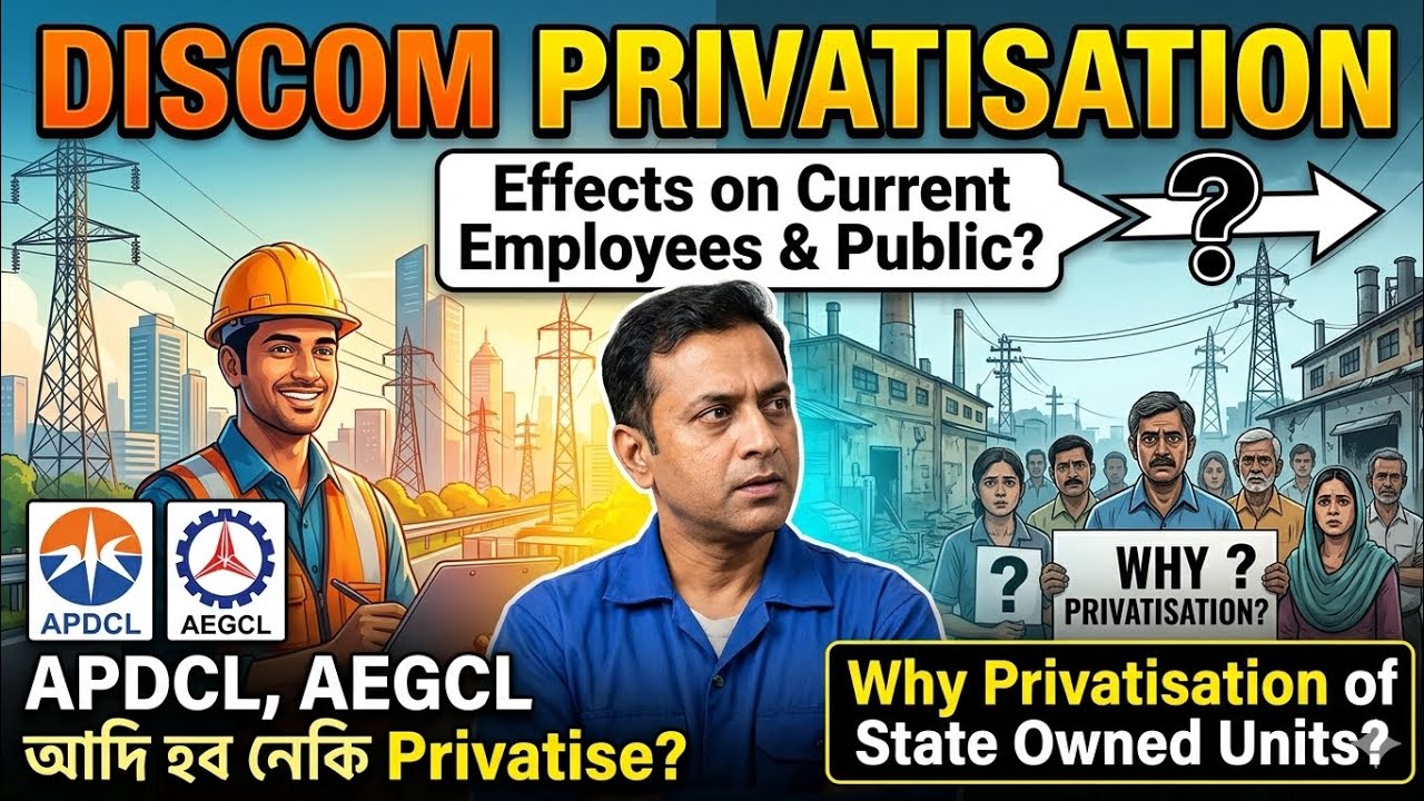 ✅ Discom ( APDCL/AEGCL) আদি হব নেকি Privatise? | Effects on Current Employees & Public