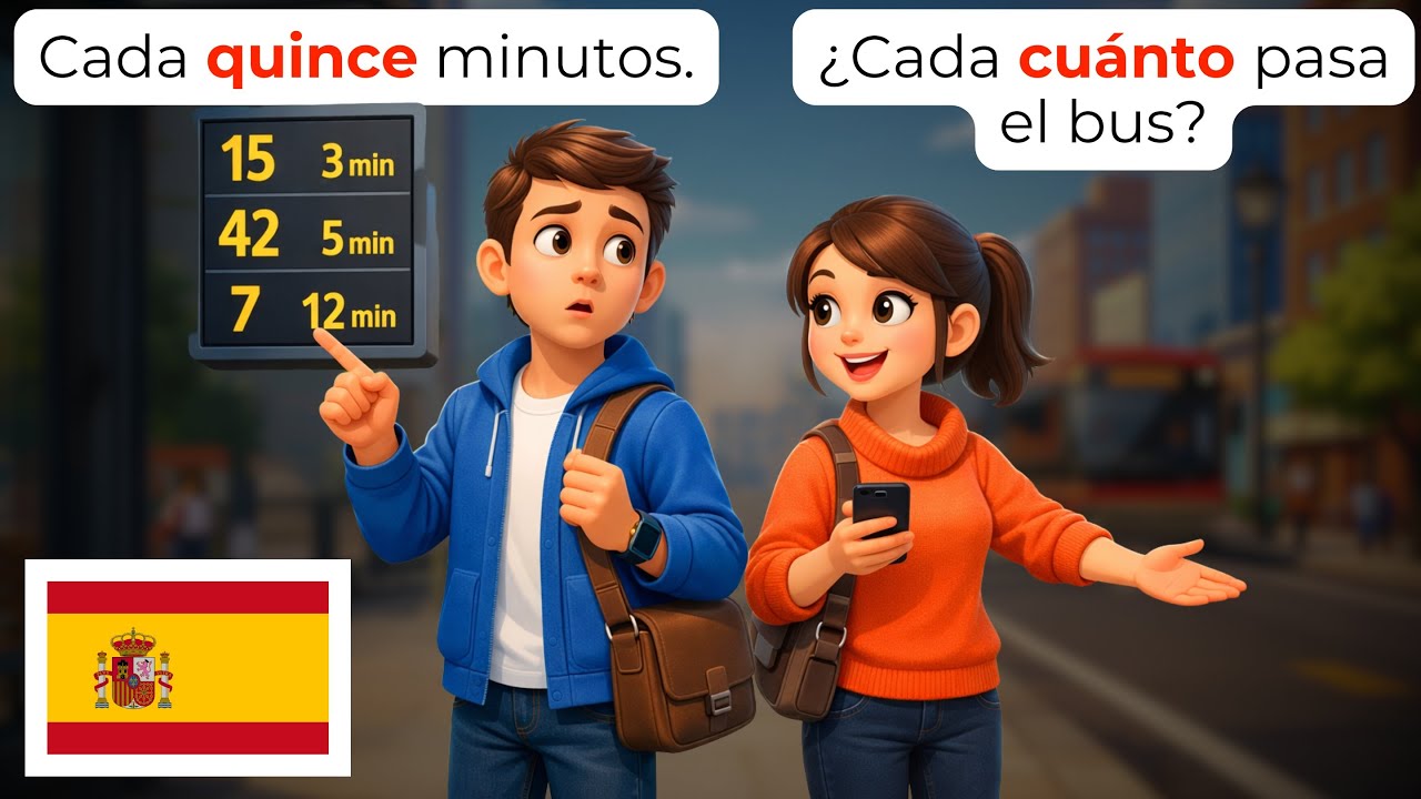 🇪🇸 Выучите испанский за 20 минут: более 50 транспортных фраз, которые вам нужны | A1-A2