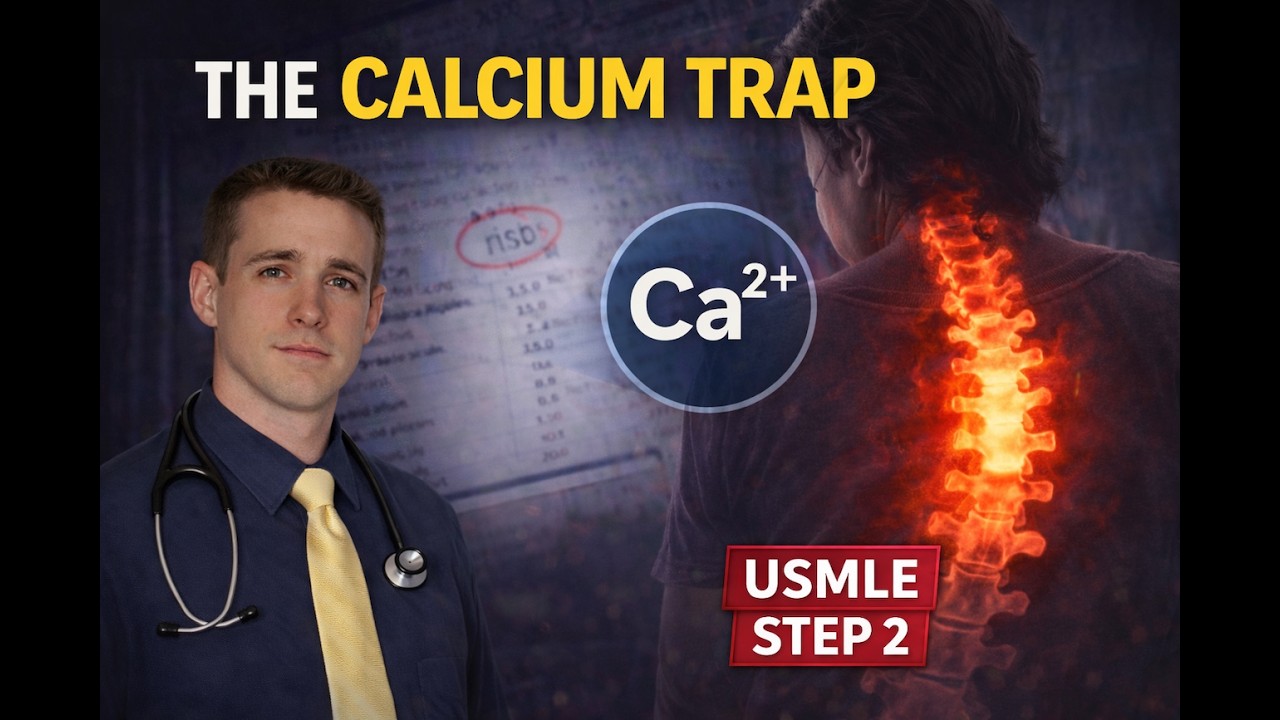 Hypercalcemia + Back Pain? The Diagnosis You Can’t Miss on Boards - CRASH! USMLE Review Series