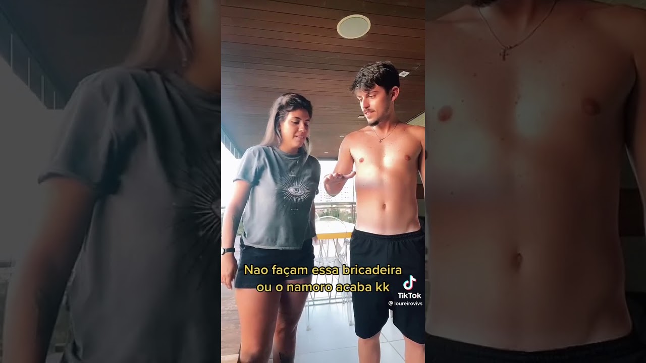 MELHOR BRINCADEIRA DO TIKTOK (com o namorado) PARA MORRER DE RIR
