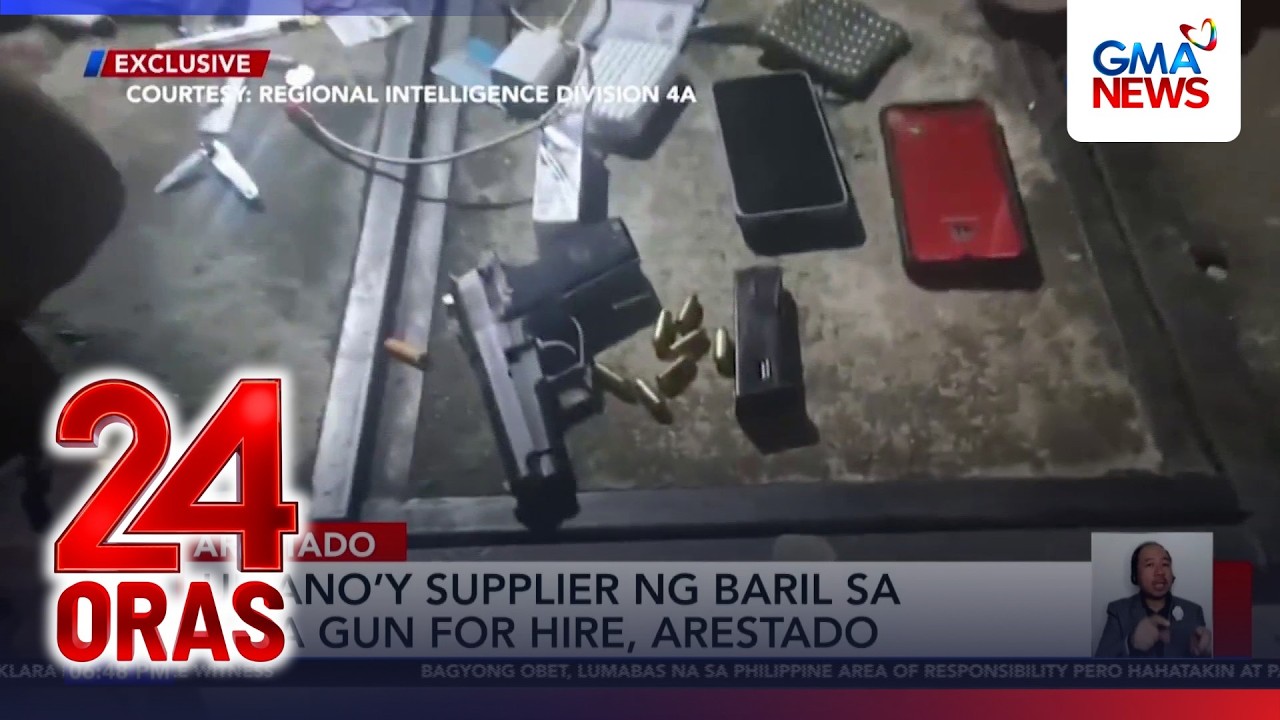 Umano&rsquo;y supplier ng baril sa gun-for-hire, arestado | 24 Oras