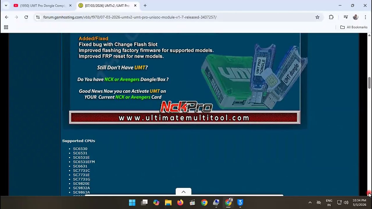Umt Latest update [07/03/2026] UMTv2 /UMT Pro Unisoc Module v1.7 Released