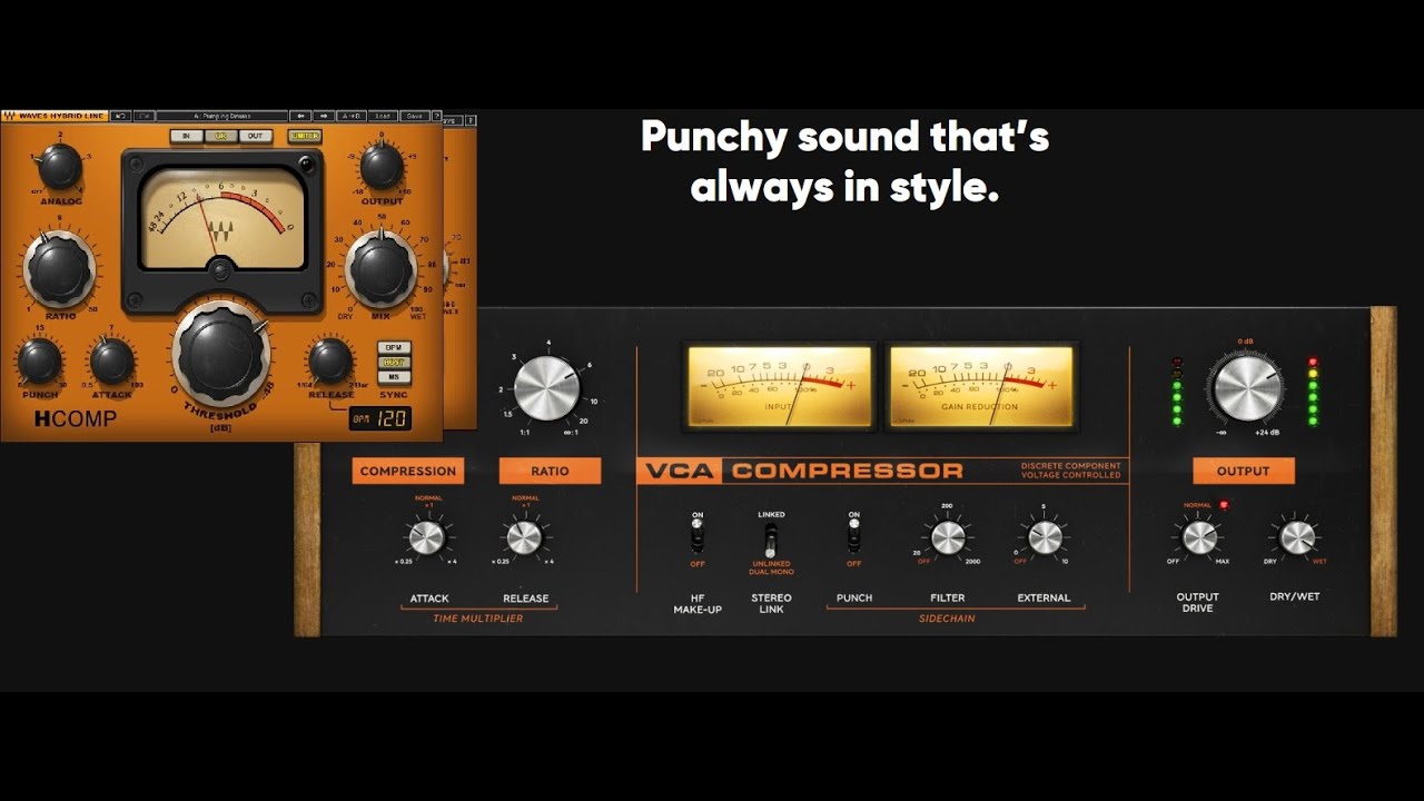 Аудіо-компресор (безкоштовний) від Softube VCA Compressor (порівняння з H-Comp від Waves)