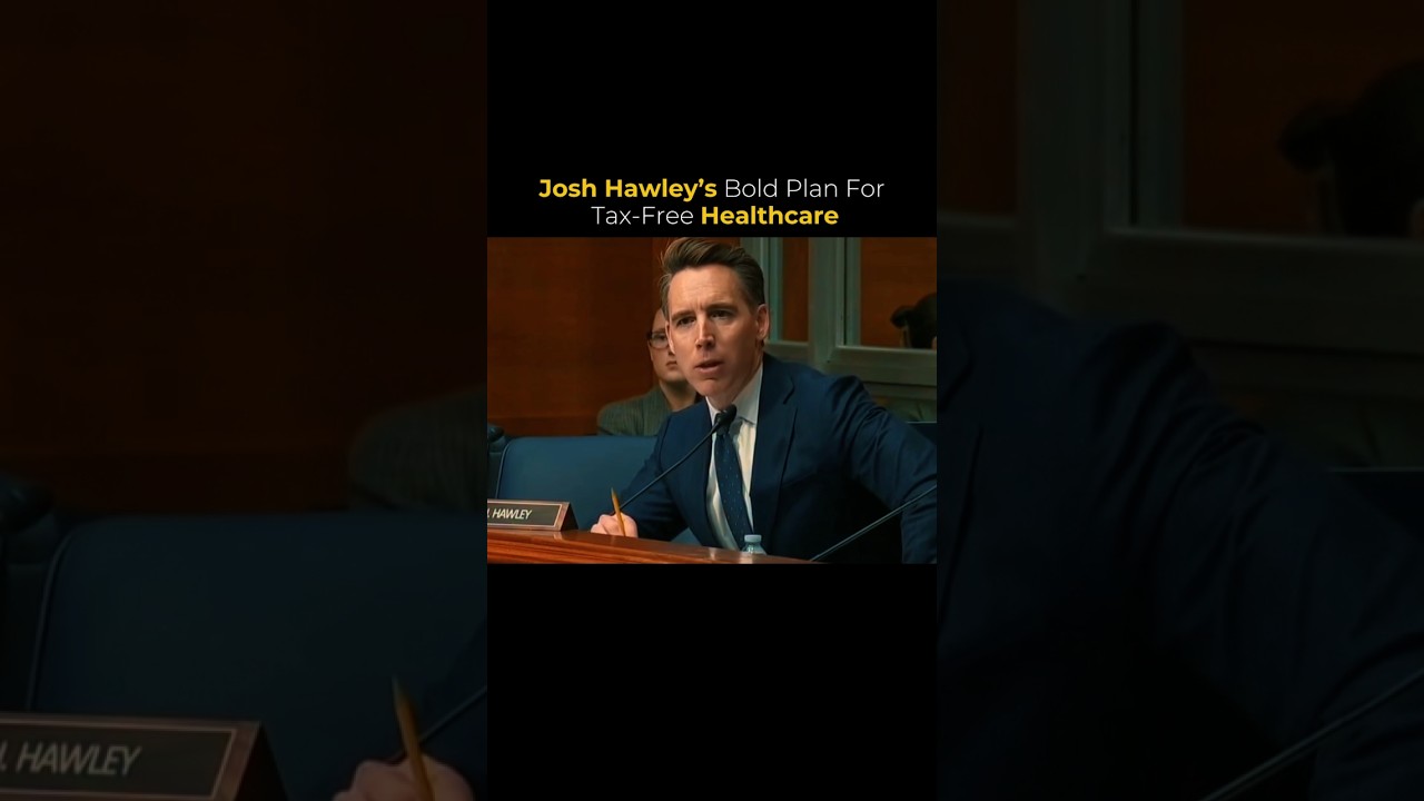Josh Hawley's Bold plan for Tax - free Healthcare... #america