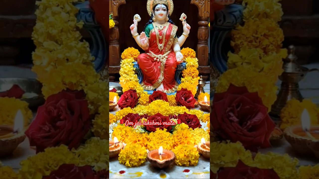 Om jai lakshmi mata 🌹🙏🏻#shortsfeed #ytshorts #ytstudio #bhakti #maalakshmijikiaarti #N Jha