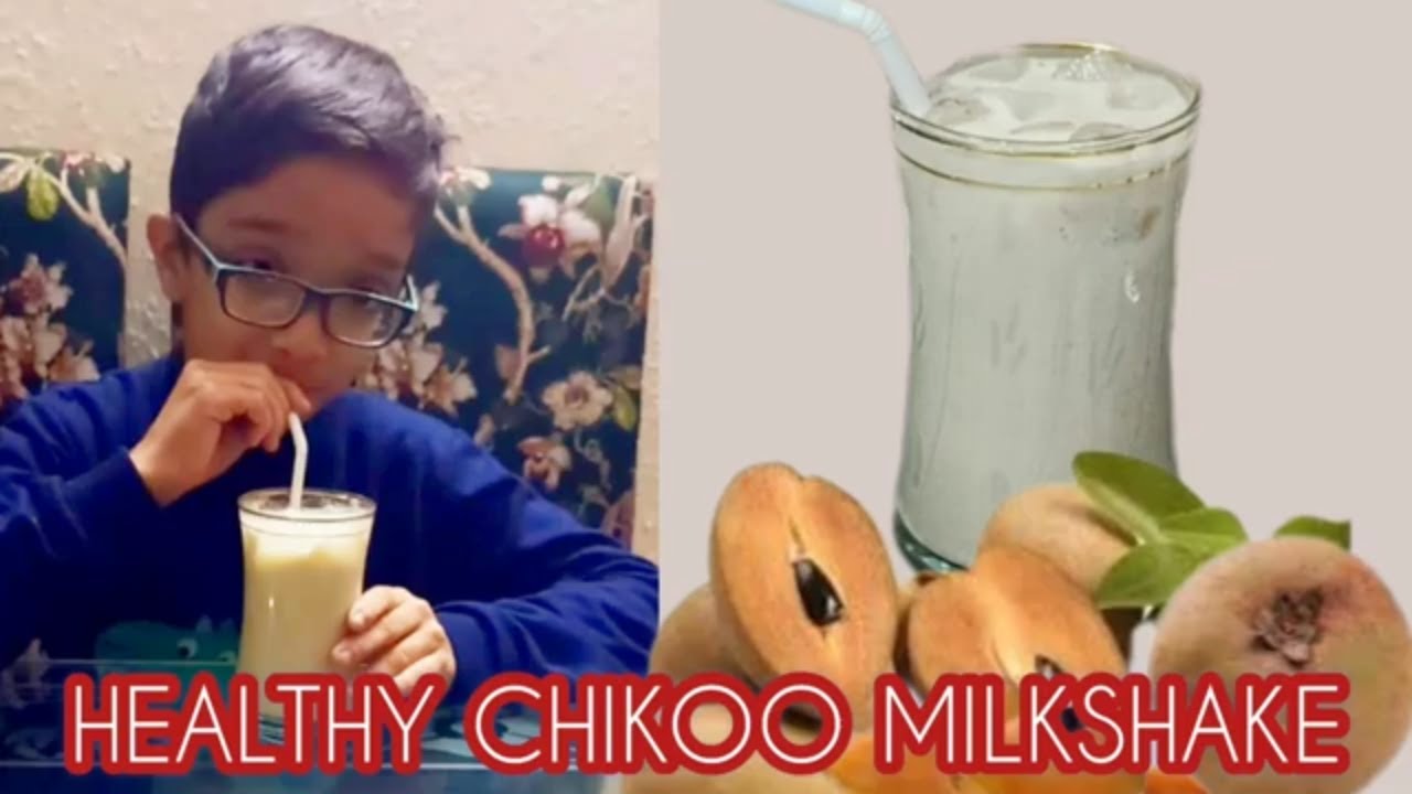 Healthy Chikoo Milkshake Recipe | Sapodilla Milkshake | Vegan Chikoo Milkshake | Samia's Kitchen