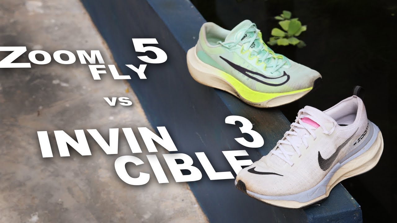 Zoom Fly 5 vs Invincible 3 : รีวิวรองเท้าซ้อมวิ่งจนถึงแข่งขัน ไนกี้สองคู่นี้เลือกยังไงดี?