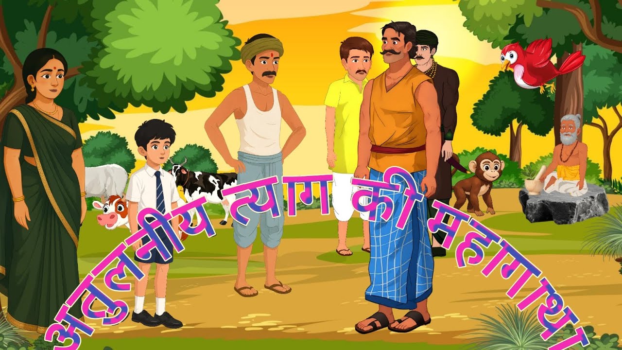 अतुलनीय त्याग की महागाथा | Hindi Story | Moral Story | Cartoon Moral Story |