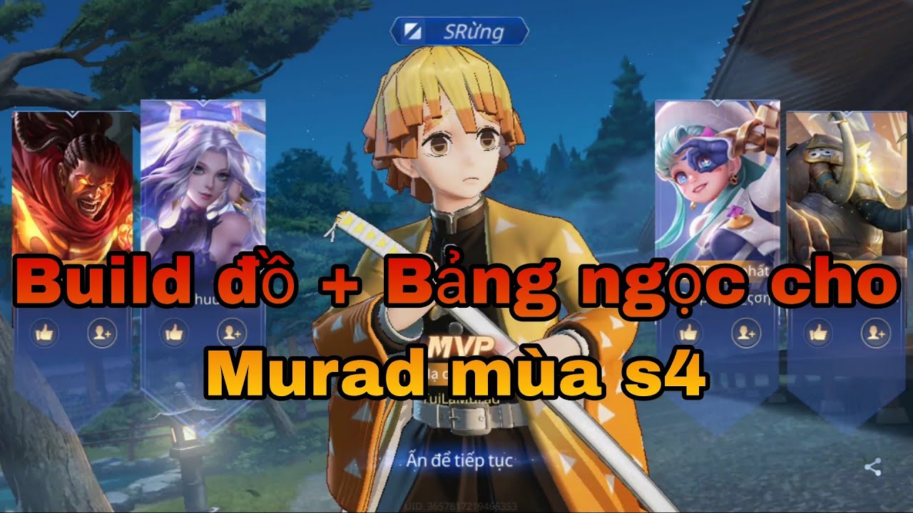 Build đồ và Bảng ngọc chuẩn dành cho Murad đi rừng mùa s4 !!!