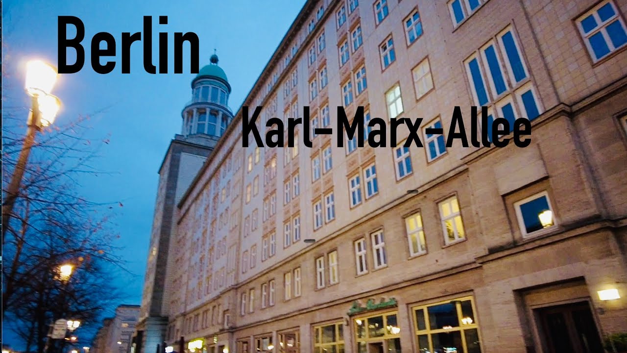 Berlin Karl-Marx-Allee Late Afternoon Walk 🌇🏛️