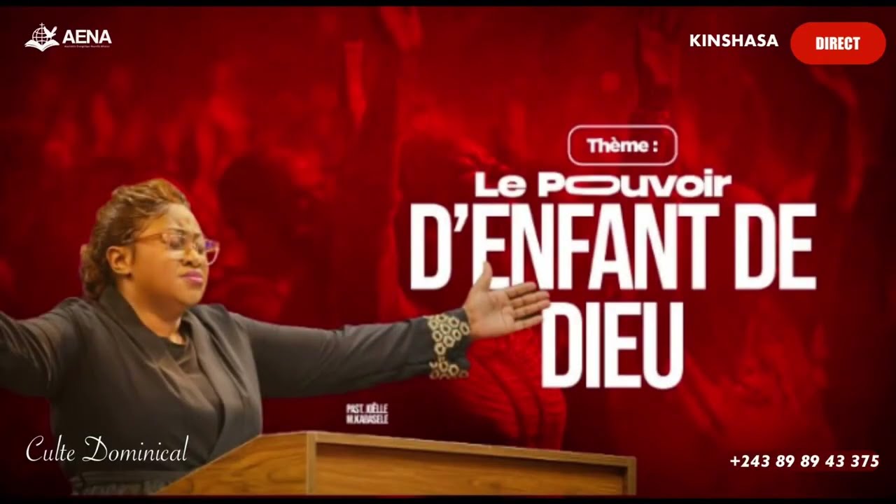 Le pouvoir d'enfant de Dieu -  Pasteur joelle kabasele