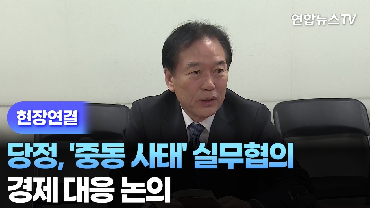 [현장연결] 당정, '중동 사태' 실무협의…경제 대응 논의 / 연합뉴스TV (YonhapnewsTV)